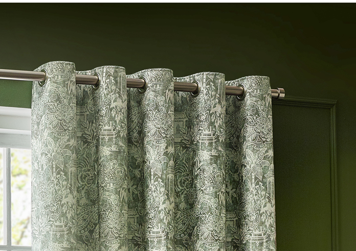 Bengal Eyelet, Sage - Ready Made Curtains - Image 9